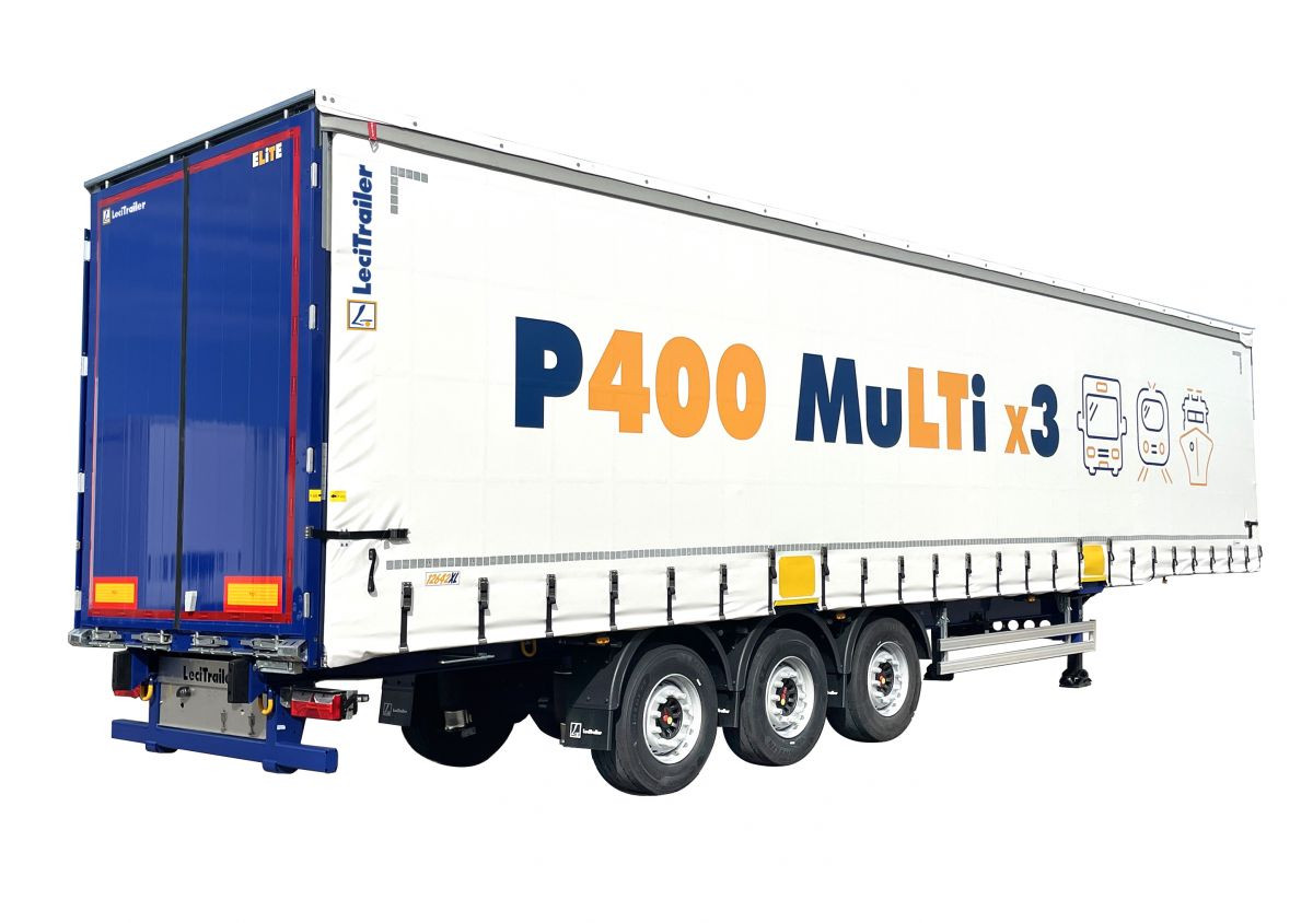 📦 P400 Multi X3 від LeciTrailer — напівпричіп для інтермодальних викликів.