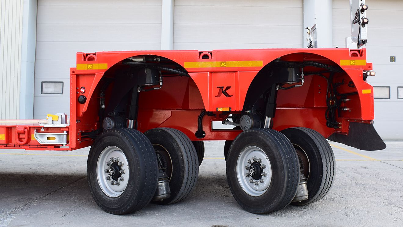 Kässbohrer Pendle Low-Loader маневрування