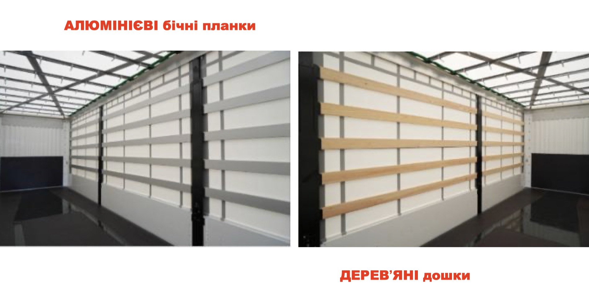 Варіанти бічних планок